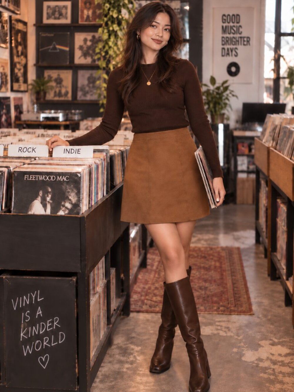 Aritzia Babaton Faux Suede A-Line Mini Skirt | Size 6